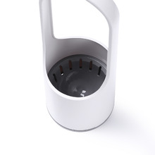 White & Grey Dispenser Toilet Brush with Holder